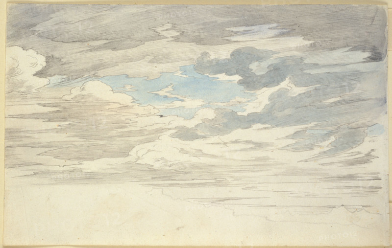 Study of clouds, c1816-1817. Creator: Carl Philipp Fohr.