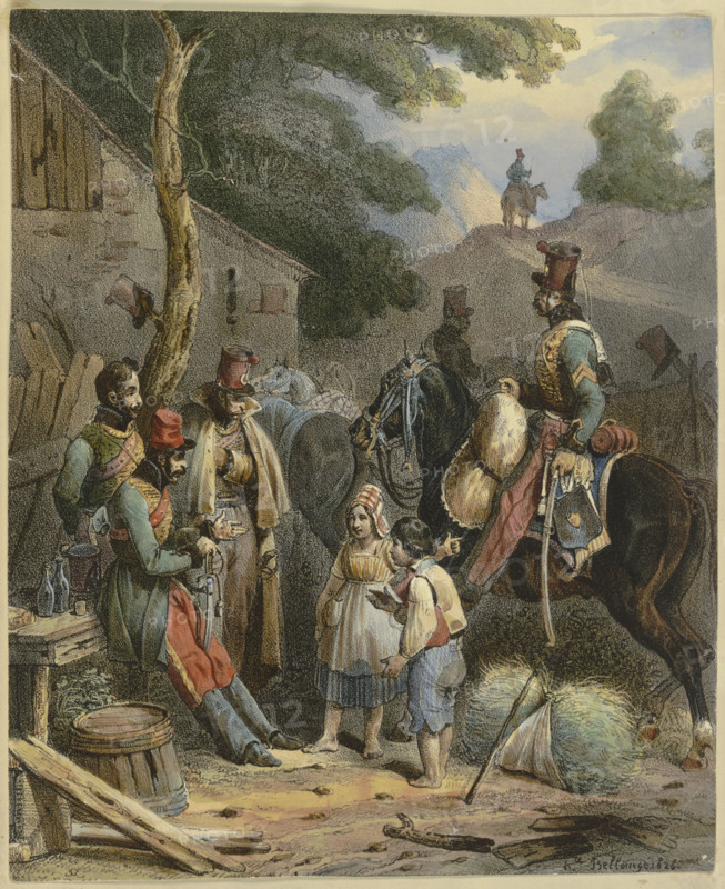 The bivouac, 1828. Creator: Hippolyte Bellangé.