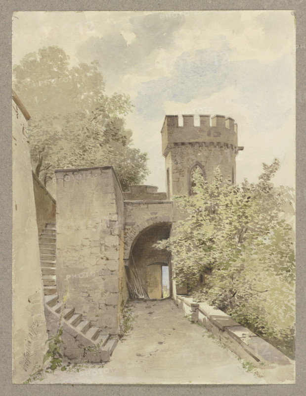 Ortenberg castle, 1847. Creator: Carl Theodor Reiffenstein.