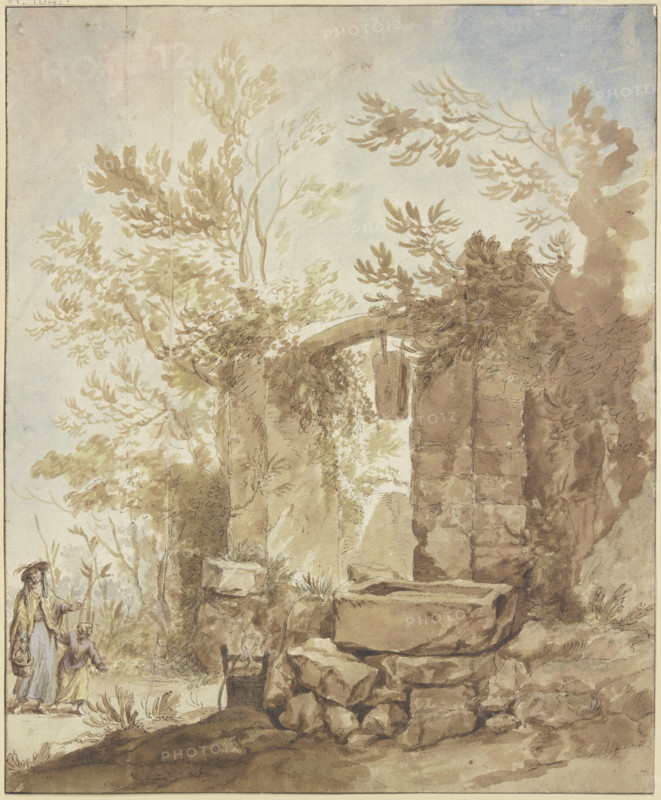 Broken well, mid-late 18th century. Creator: Jean Baptiste Marie Pierre.