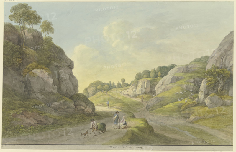 Marien valley near Eisenach, 1805. Creator: Georg Melchior Kraus.