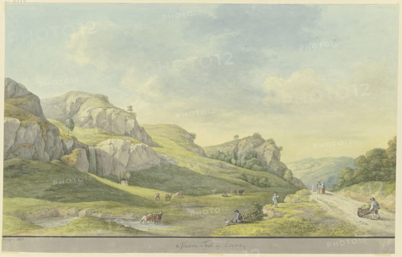 Marien valley near Eisenach, 1805. Creator: Georg Melchior Kraus.