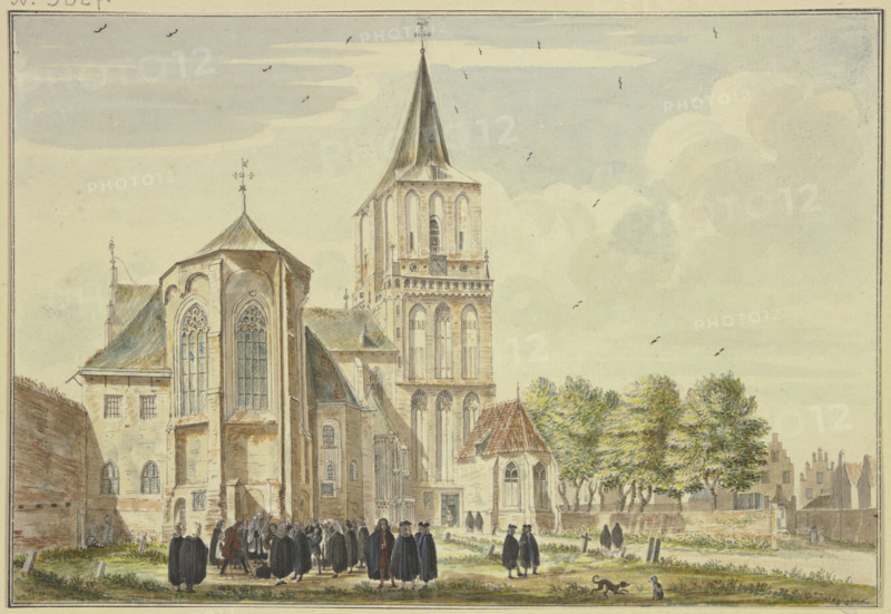 St. Martin's Church in Emmerich from the east, 18th century. Creator: Jan de Beyer.