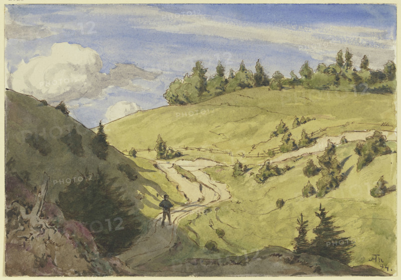 Landscape in the Black Forest, 1894. Creator: Hans Thoma.