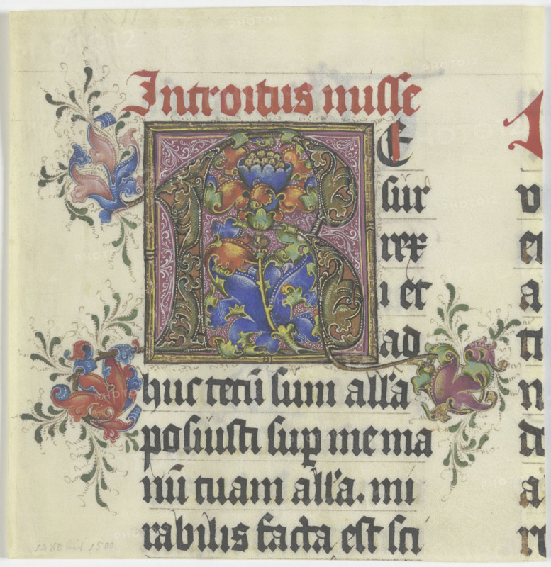 Initial R, c1480-1500. Creator: Unknown.