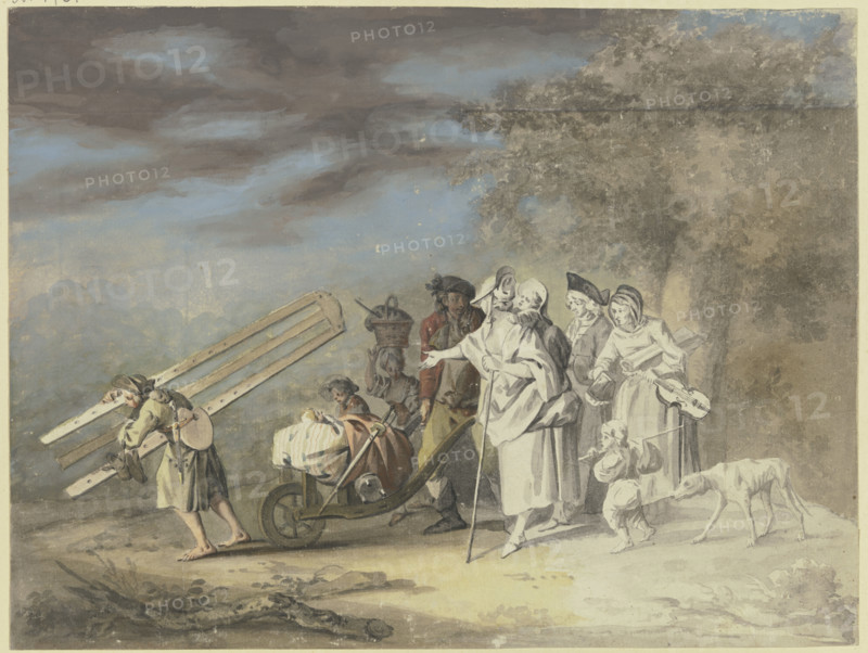 The moving artist, c1770-1790. Creator: Gottlieb Welte.