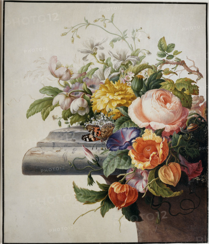 Bouquet of Flowers, 1700. Creator: Herman Henstenburgh.