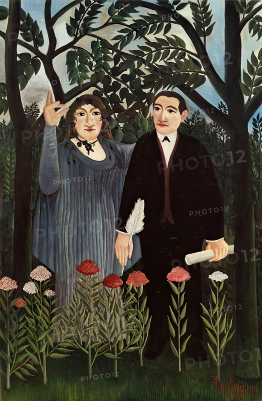 The Muse Inspiring the Poet, 1909. Creator: Henri Rousseau.