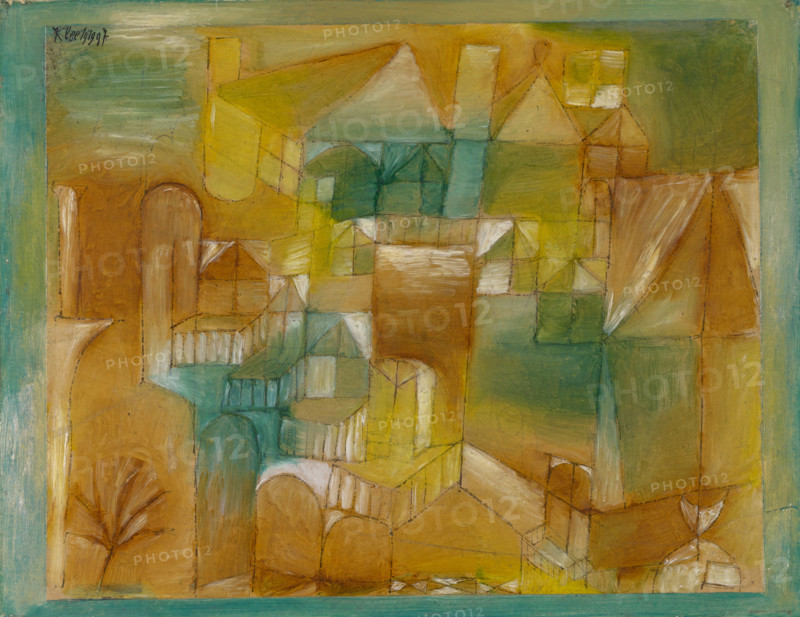 Façade Brown-Green, 1919. Creator: Paul Klee.