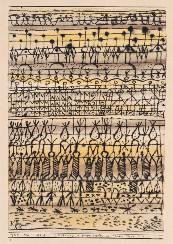 ARA. "Cooling in a Garden of the Torrid Zone", 1924. Creator: Paul Klee.