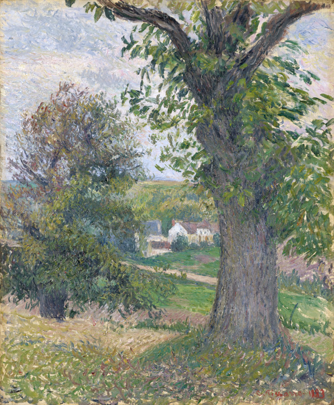 Chestnut trees in Osny, 1883. Creator: Camille Pissarro.