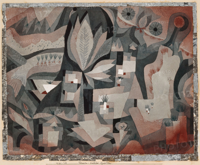 Dry-Cool Garden, 1921. Creator: Paul Klee.