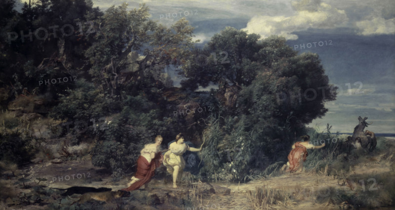 Diana's Hunt, 1862. Creator: Arnold Bocklin.
