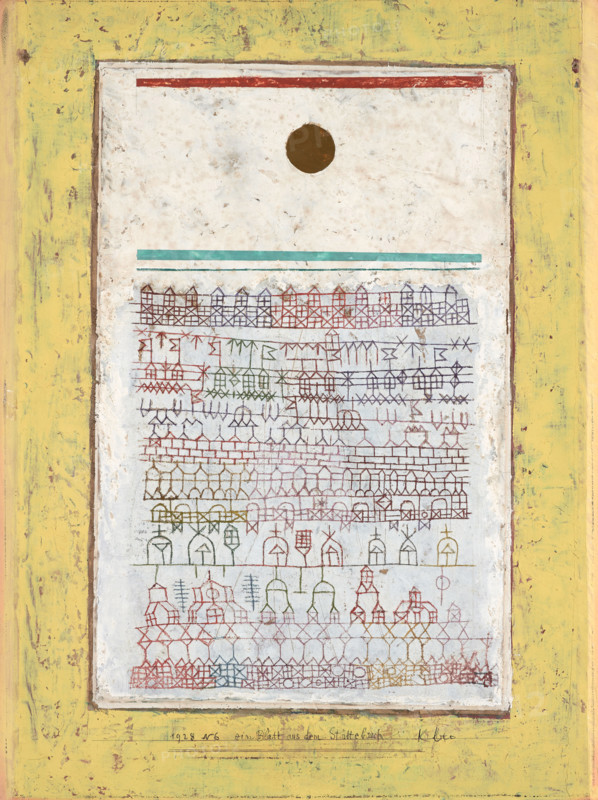 A Page from the Book of Towns, 1928. Creator: Paul Klee.