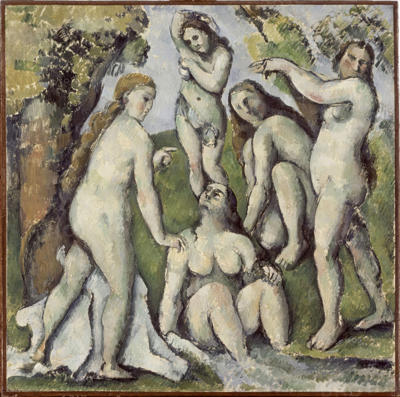 Cinq baigneuses (Five Bathers), 1886. Creator: Paul Cezanne.
