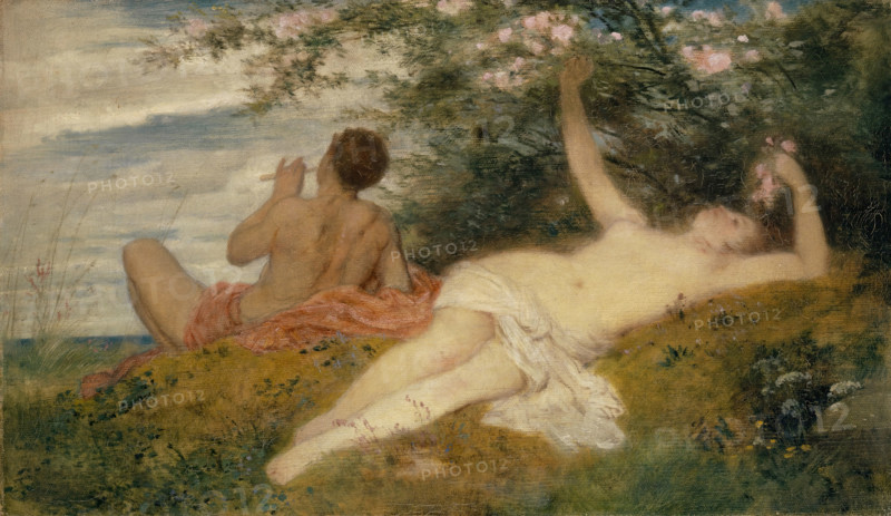 Spring, (sketch), 1862. Creator: Arnold Bocklin.