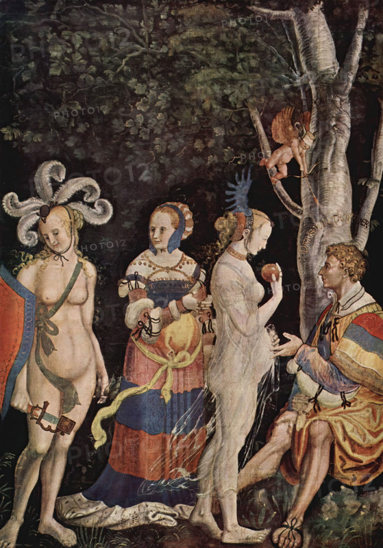 Judgement of Paris by Niklaus Manuel, 1517. Creator: Nicolas Manuel Deutsch.