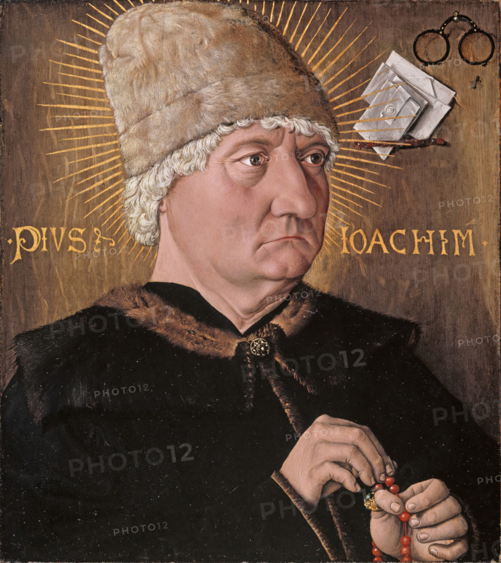 Portrait of an old man (Pius Joachim), 1475. Creator: Master of the Mornauer Portrait.