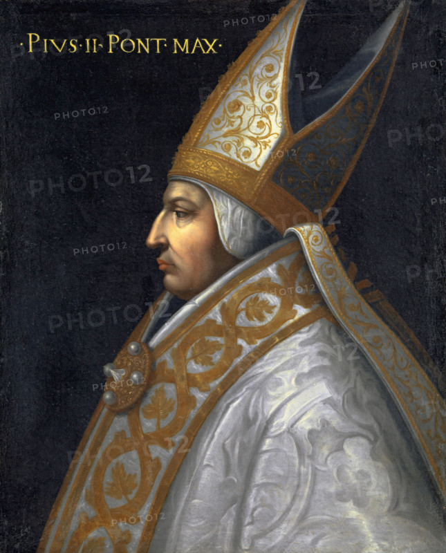 Portrait of Pope Pius II (Enea Silvio Piccolomini), 1686. Creator: Anon.