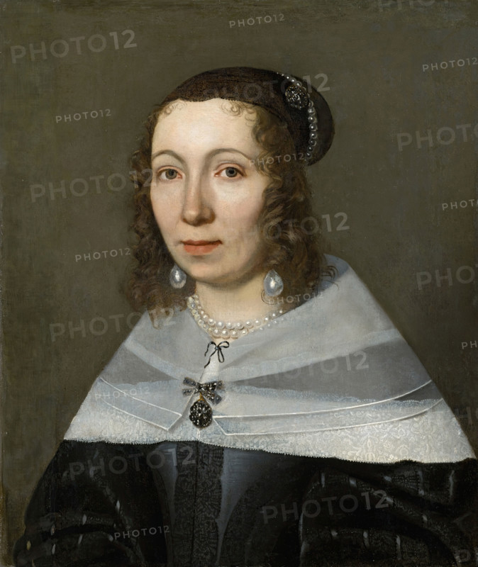 Portrait of a woman called Maria Sibylla Merian (1647-1717). Creator: Jacob Marrel.