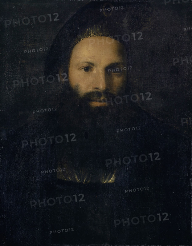 Portrait of Pietro Aretino, 1527. Creator: Titian.