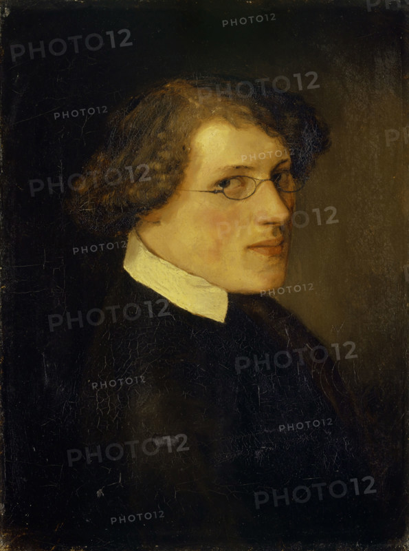 Portrait of Jakob Mähly, 1848. Creator: Arnold Bocklin.