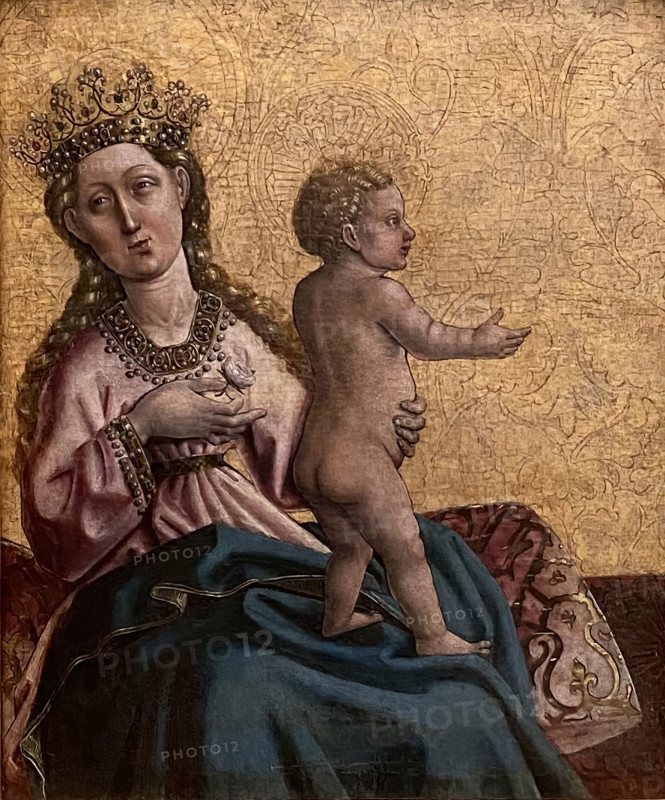 Mary with child, 1430. Creator: Konrad Witz.