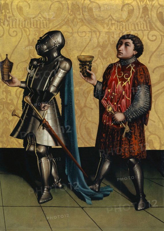 Sibbecai and Benaiah, 1435. Creator: Konrad Witz.