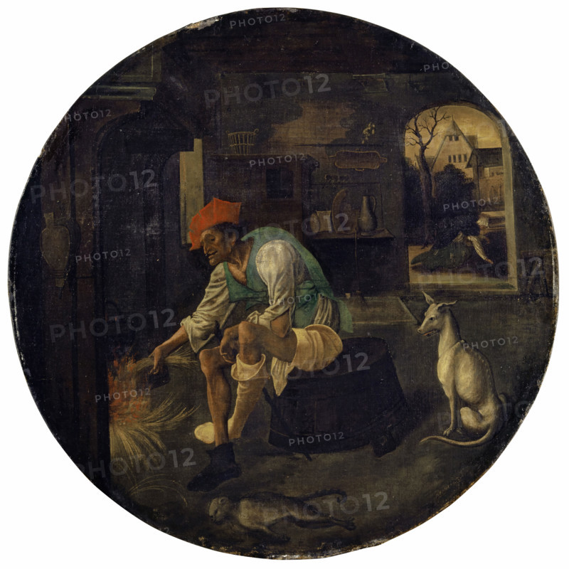 The Prodigal Son in Misery, 1520. Creator: Jan de Beer.