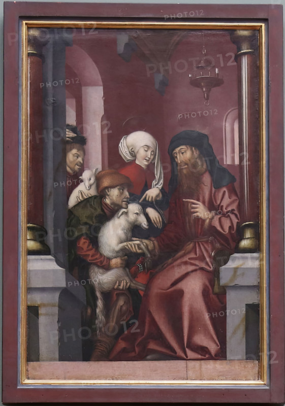 Joachim and Anne choosing a Lamb for Sacrifice, 1512. Creator: Hans Fries.