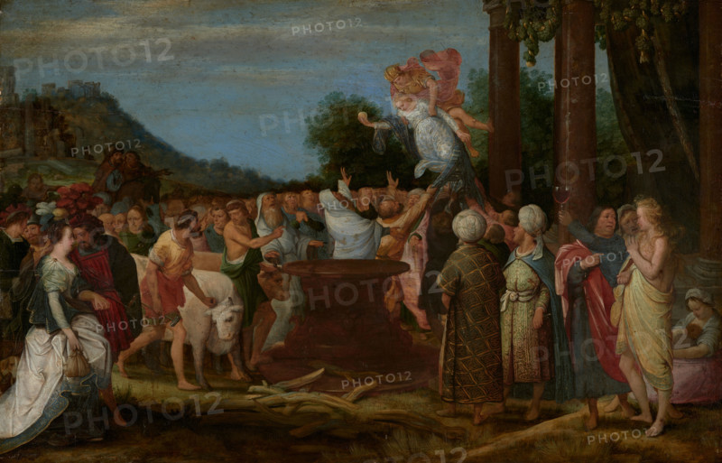Mercury Abducting the Goddess Contento, 1607. Creator: Adriaen van Stalbemt.