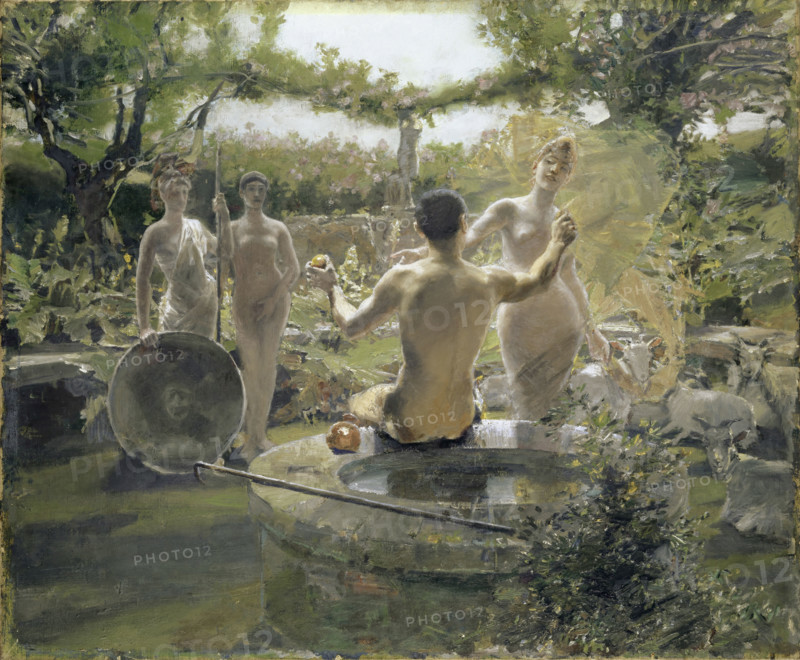 The Judgment of Paris, 1891. Creator: Albert von Keller.