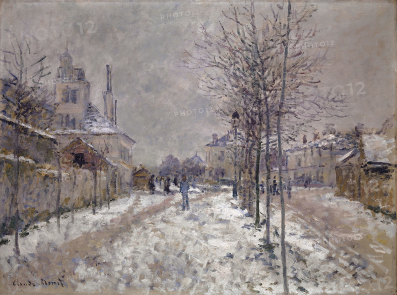 The Snow-Covered Boulevard de Pontoise in Argenteuil, 1875. Creator: Claude Monet.