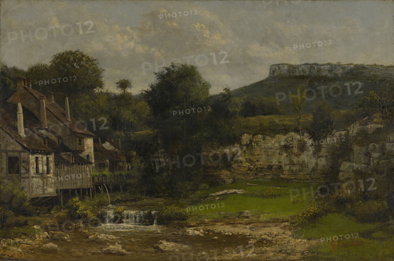 The Mill at the Loue, 1872. Creators: Gustave Courbet, Cherubino Pata.