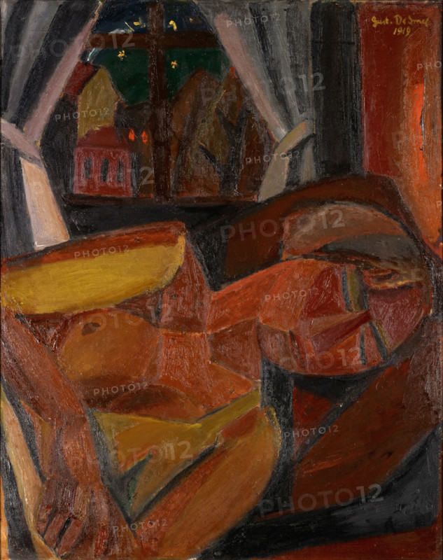 Sleeping woman, 1919. Creator: Gustave De Smet.