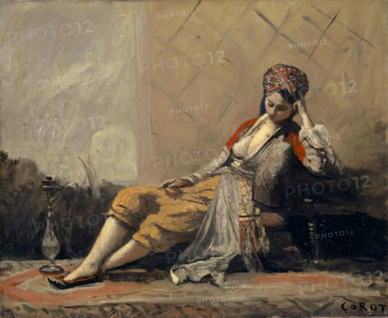 Odalisque, 1871. Creator: Jean-Baptiste-Camille Corot.