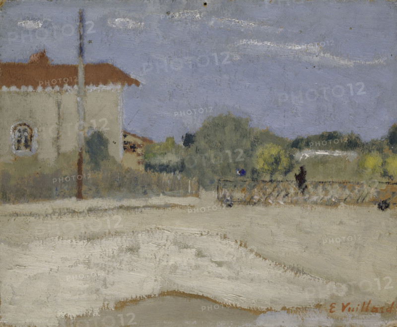 L'Etang-la-Ville station (L'Etang-la-Ville level crossing), c1900. Creator: Edouard Vuillard.