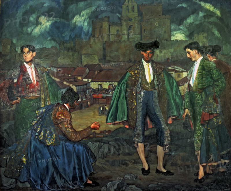 'Bullfighters of Turégano', 1913.  Creator: Ignacio Zuloaga.