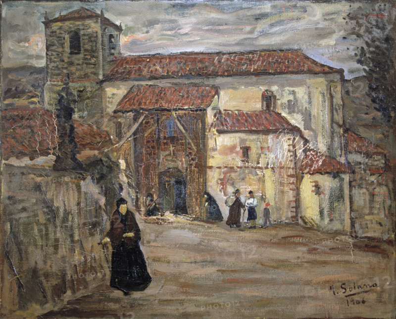 'Village Church', 1906. Creator: José Gutiérrez Solana.