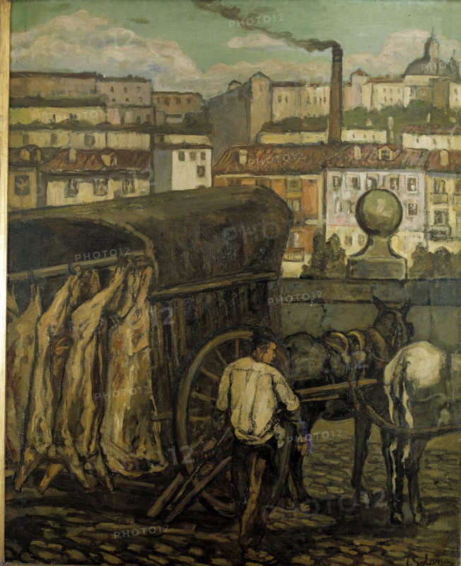 'The meat wagon', 1919. Creator: José Gutiérrez Solana.
