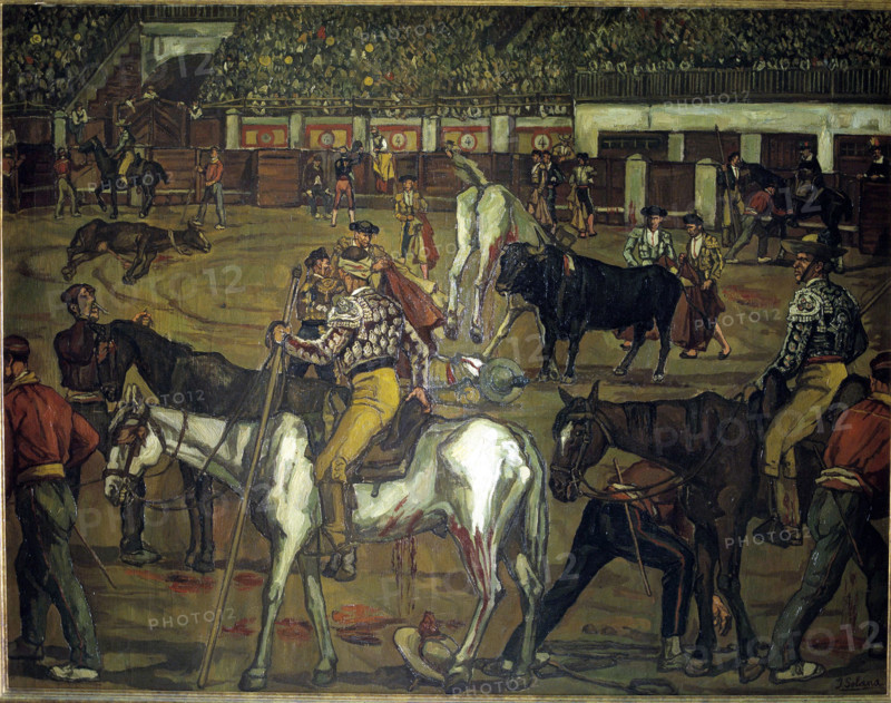 'Bullfighting', 1923. Creator: José Gutiérrez Solana.