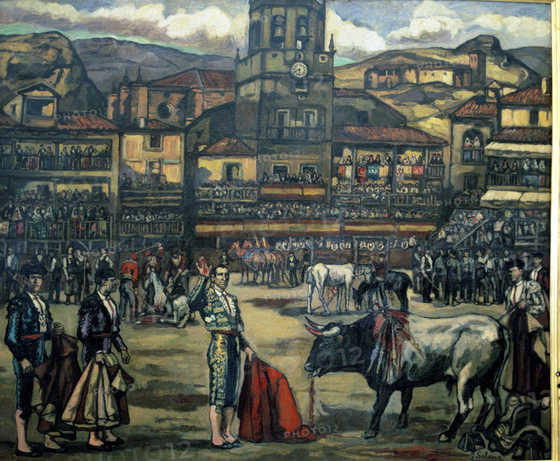 'Capea in Ronda', 1926-1927.  Creator: José Gutiérrez Solana.