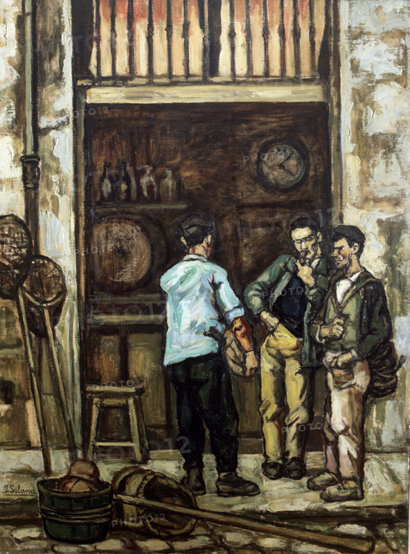 'Taberna en Santander', 1944. Creator: José Gutiérrez Solana.