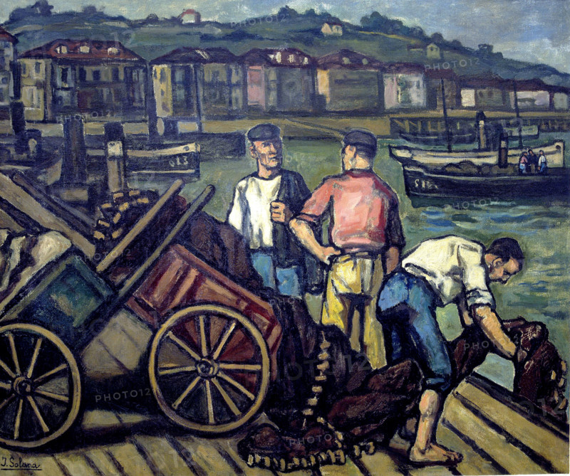 'Puerto Chico', (Santander), 1945. Creator: José Gutiérrez Solana.