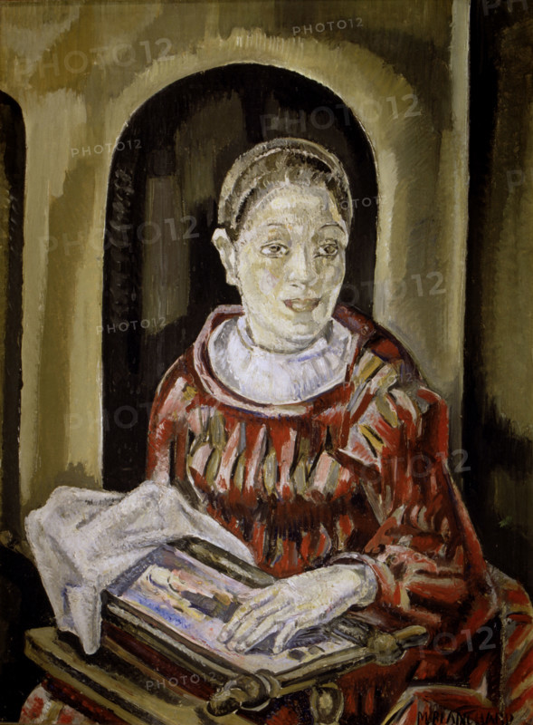 'La Bordadora', 1920s. Creator: Maria Blanchard.