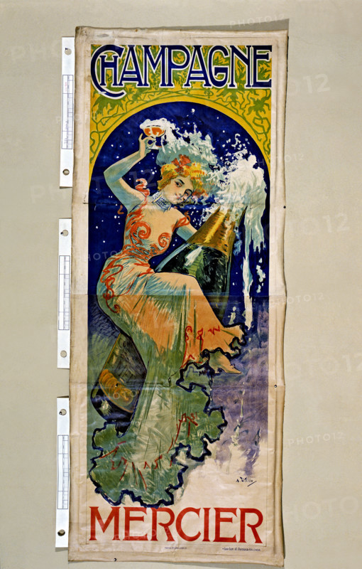 Poster advertising Mercier Champagne, c1896.  Creator: Antonio Utrillo.