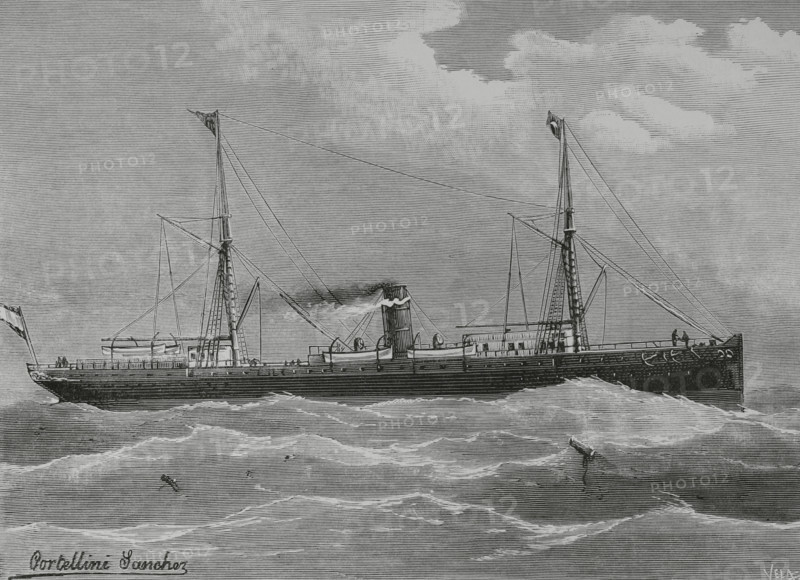 Marina Mercante española, (Spanish Merchant Navy), 1883. Creator: Eugenio Vela.