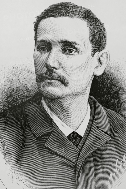 Benito Pérez Galdós, (1843-1920), Spanish novelist, playwright, chronicler and politician, 1883.  Creator: Arturo Carretero y Sánchez.