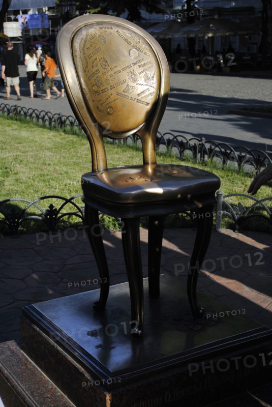 The Monument to the 12th Chair, Deribassovskaya Street, Odessa, Ukraine, 1928 (2011).  Creator: LTL.