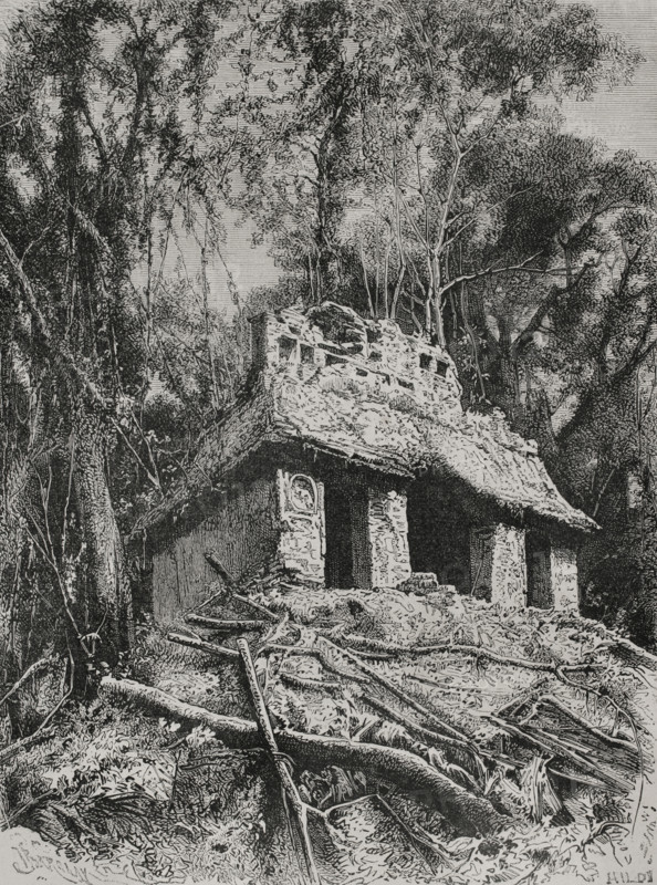 Temple of the Sun, Palenque, State of Chiapas, Mexico, 1892.  Creator: Unknown.